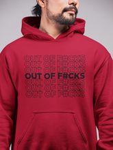 Load image into Gallery viewer, Out of F#cks (Black) / Unisex Hooded Sweatshirt