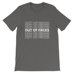 Out of F#cks (White) / Unisex Short-Sleeve T-Shirt