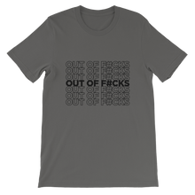 Load image into Gallery viewer, Out of F#cks (Black) / Unisex Short-Sleeve T-Shirt