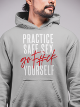 Load image into Gallery viewer, Practice Safe Sex / Unisex Hooded Sweatshirt