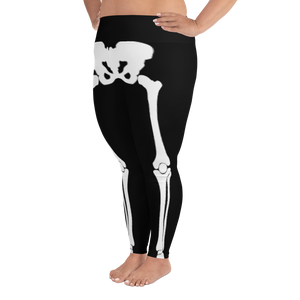 Women's Plus Size Skeleton Leggings