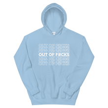 Load image into Gallery viewer, Out of F#cks (White) / Unisex Hooded Sweatshirt