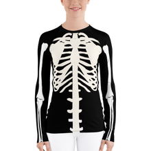 Load image into Gallery viewer, Women&#39;s Skeleton Rash Guard