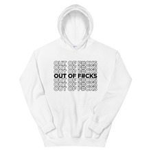Load image into Gallery viewer, Out of F#cks (Black) / Unisex Hooded Sweatshirt