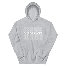 Load image into Gallery viewer, Out of F#cks (White) / Unisex Hooded Sweatshirt